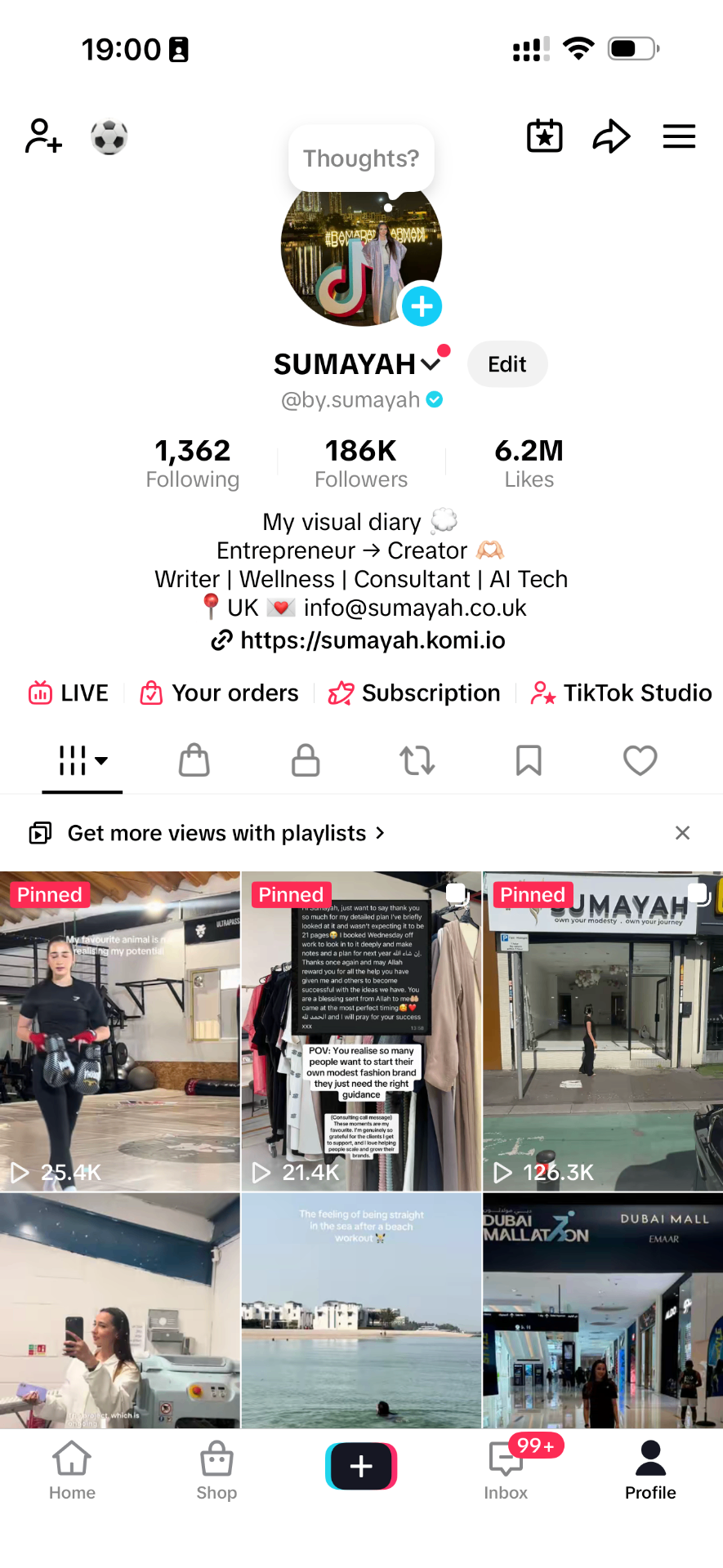 Sumayah Saadi's TikTok profile @by.sumayah